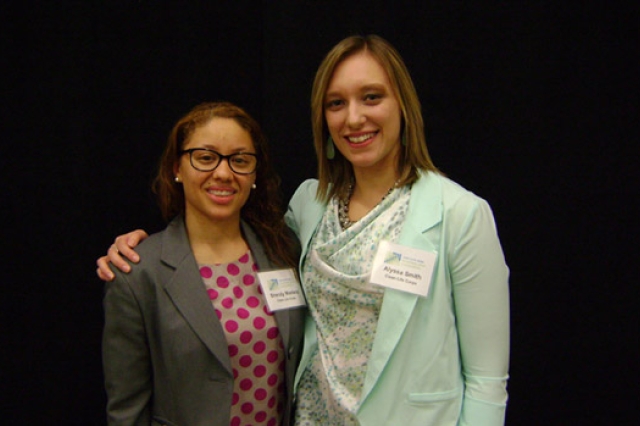 People posing side by side