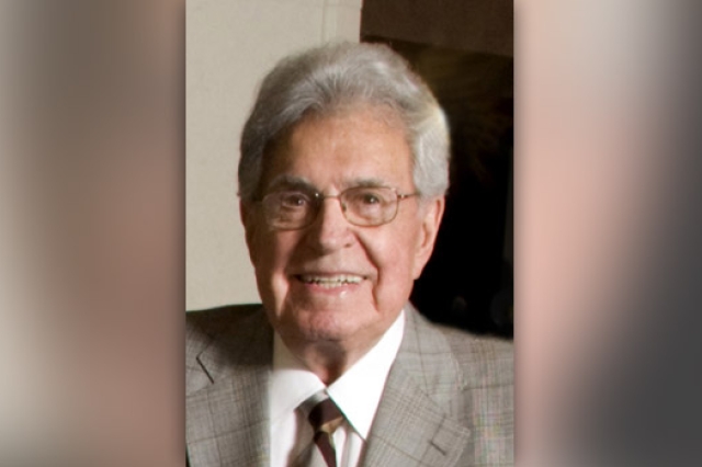 Professor posing for camera