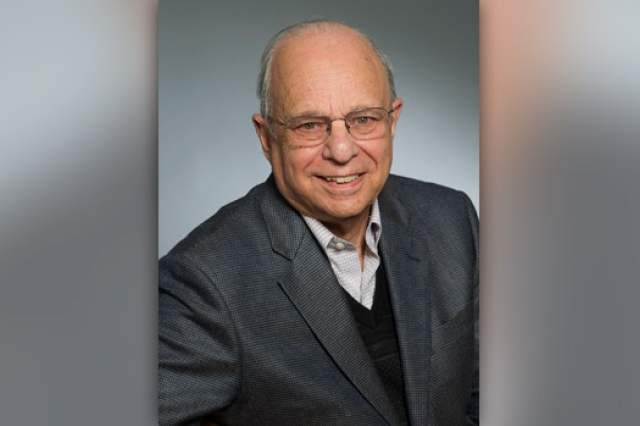 Professor posing for camera