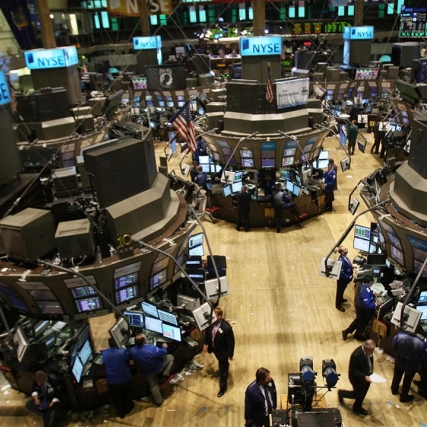 floor of the New York Stock Exchange.