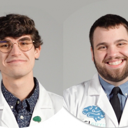 side-by-side portraits of two researchers.