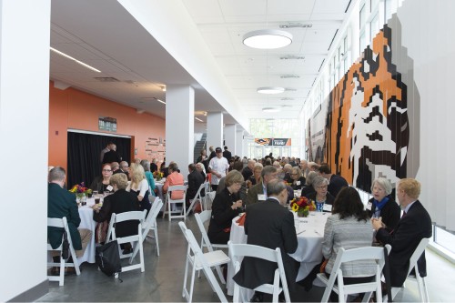 people dining at separate tables