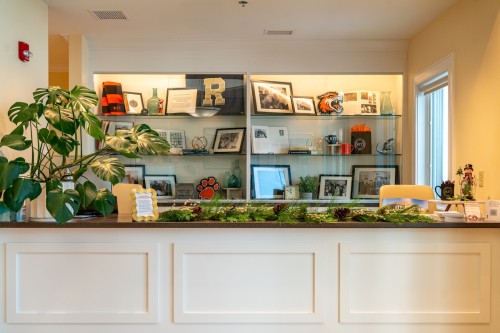 desk at event space