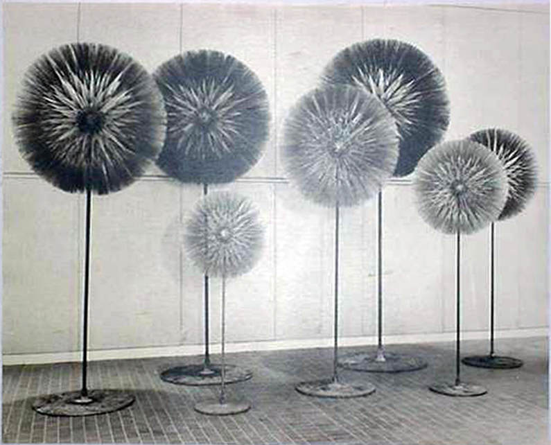 a vintage photo of the Bertoia dandelions