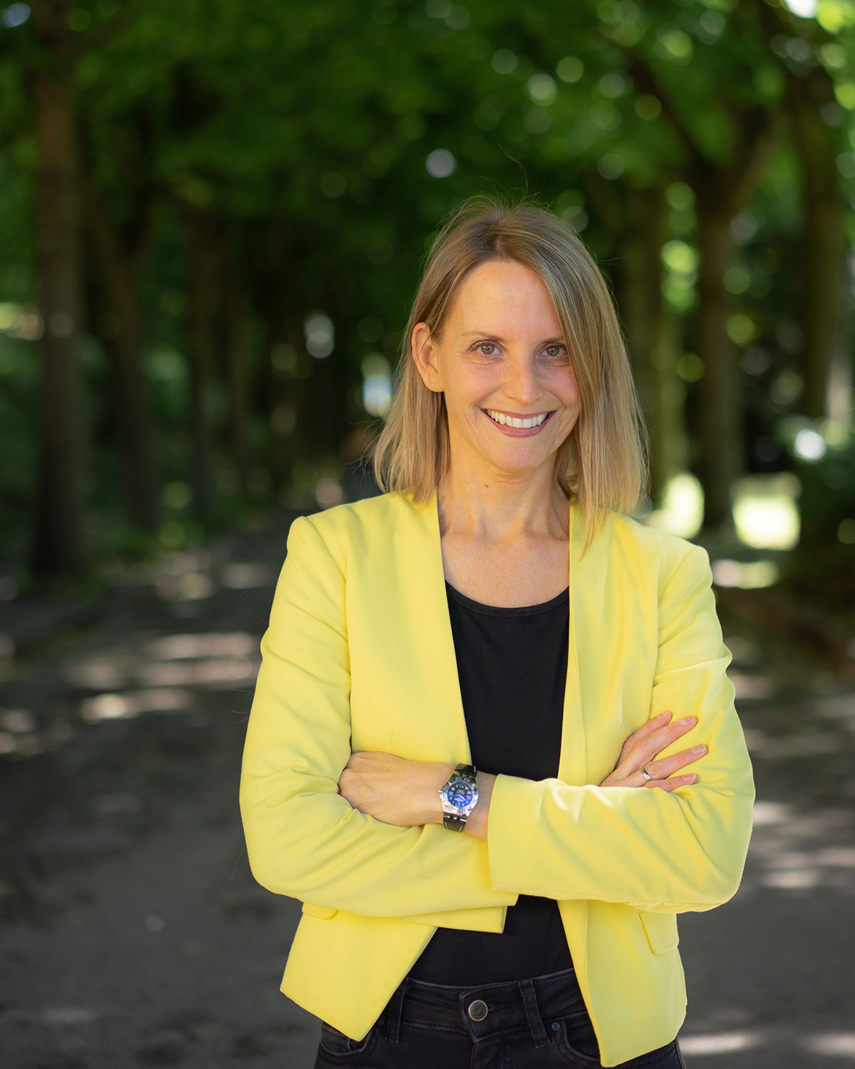 outdoor portrait of Karin Wuertz-Kozak.