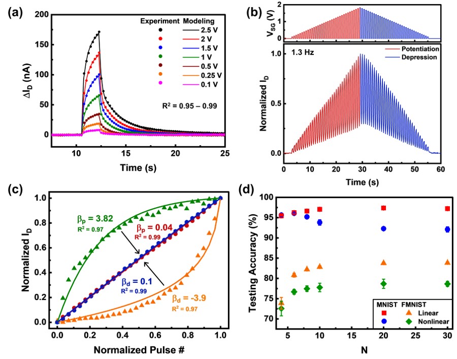 Composite scientific figure showing neural network performance improvement