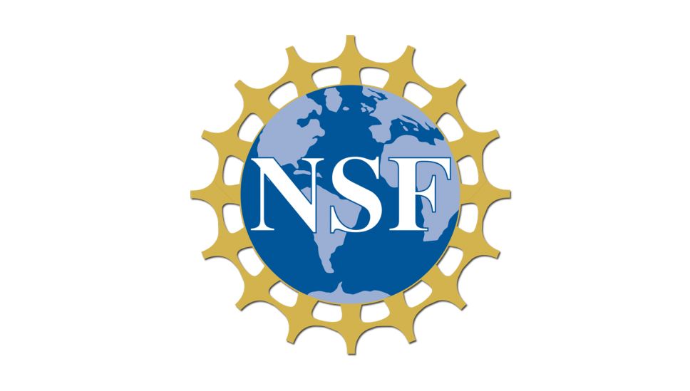 National Science Foundation logo on a black background.